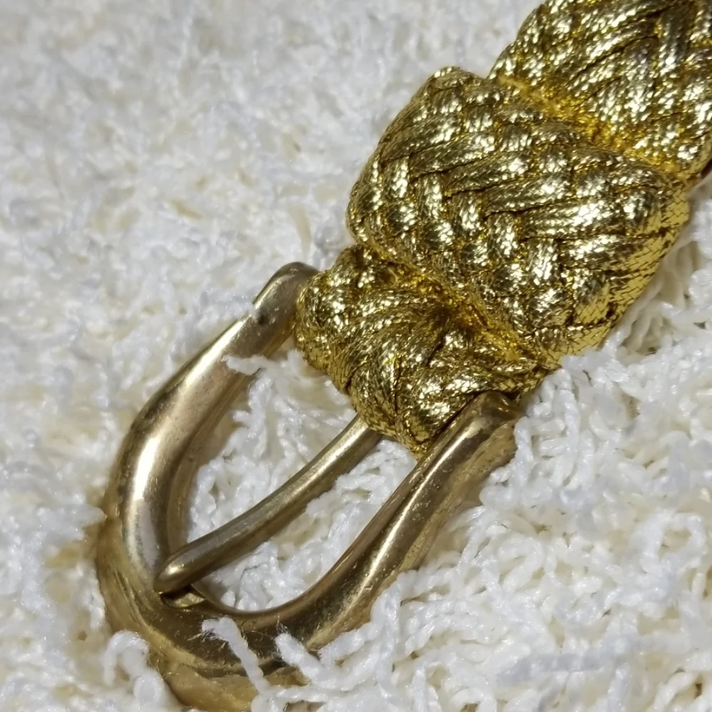 Gold braided Solid Brass Buckle 2